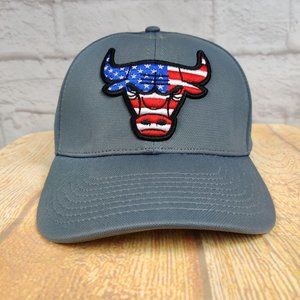Ultra Game Baseball Hat Chicago Bulls NBA Patriotic American Flag One Size